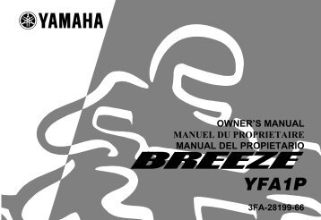 Yamaha BREEZE - 2002 - Manuale d'Istruzioni English