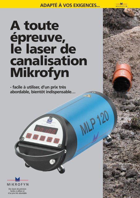MLP 120 - laser de canalisation Mikrofyn