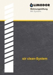 Wohnungslüftung Mit System. ir clean-System -  Limot