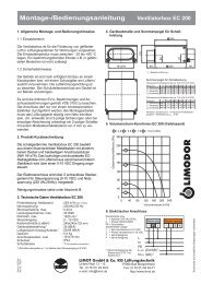 Montage-/Bedienungsanleitung Ventilatorbox EC 200 - Limot