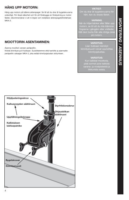 Yamaha M18 - 2013 - Manuale d'Istruzioni Suomi