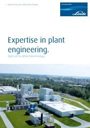 Expertise in plant engineering. - Linde Engineering Dresden GmbH