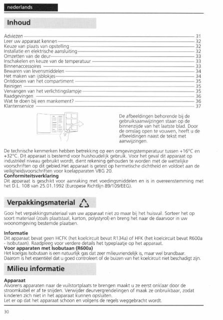 KitchenAid KVMC 1556/2 - Refrigerator - KVMC 1556/2 - Refrigerator NL (855064116000) Istruzioni per l'Uso