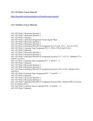 ACC 423 Entire Course Material