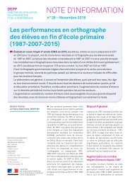 NOTE D’INFORMATION