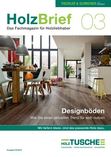 HolzBrief Tischler & Schreiner News 03/2016