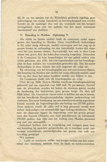 Rapport Vechtwaterstanden 1929