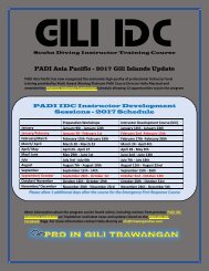 PADI Asia Pacific Update the PADI IDC Indonesia in the Gili Islands 2017