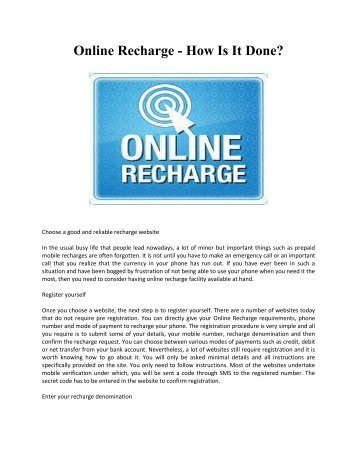 Online Recharge