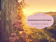 Gardening Services Warrington