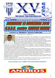 BB N°4                 CAUSSE VEZERE 13-11-2016 Format 12 pages