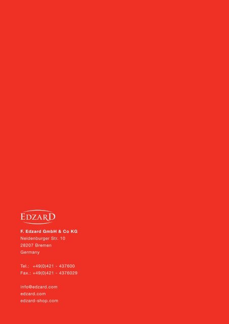 EDZARD Edelstahl - Stainless Steel 2017