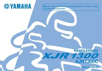 Yamaha XJR1300 - 2015 - Manuale d'Istruzioni Nederlands