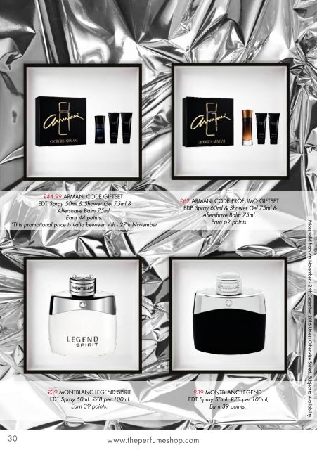 The Perfume Shop Christmas Brochure