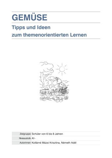 gemüse Tipps und Ideen zum themenorientierten Lernen - Sulinet