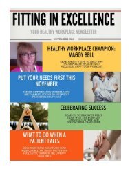 Fitting In Excellence November 2016