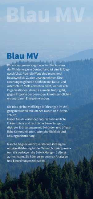 Blau MV Flyer Angebot
