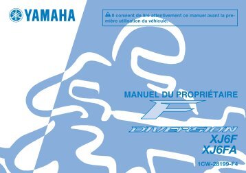 Yamaha XJ6F - 2015 - Manuale d'Istruzioni FranÃ§ais