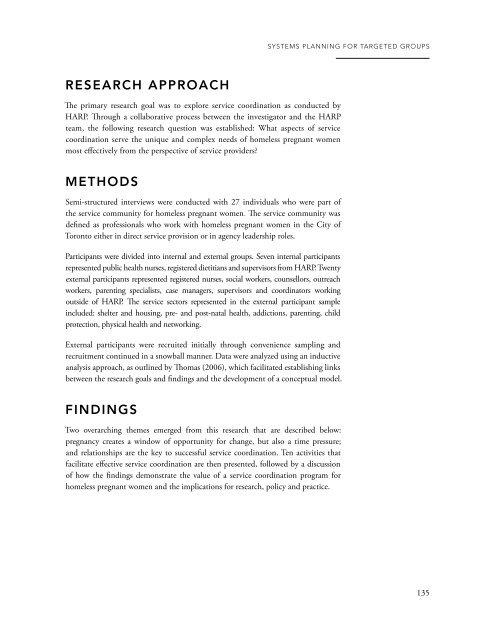 EXPLORING EFFECTIVE SYSTEMS RESPONSES TO HOMELESSNESS