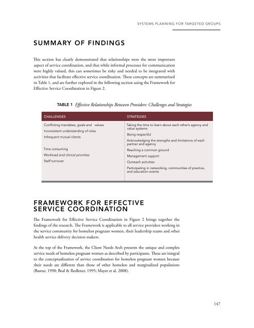 EXPLORING EFFECTIVE SYSTEMS RESPONSES TO HOMELESSNESS