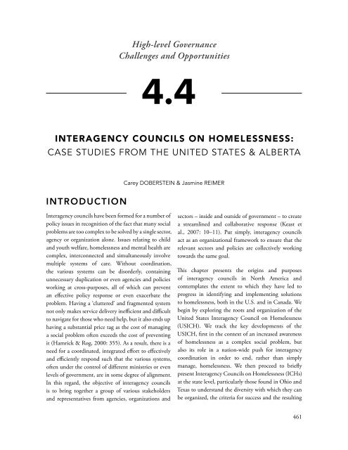 EXPLORING EFFECTIVE SYSTEMS RESPONSES TO HOMELESSNESS