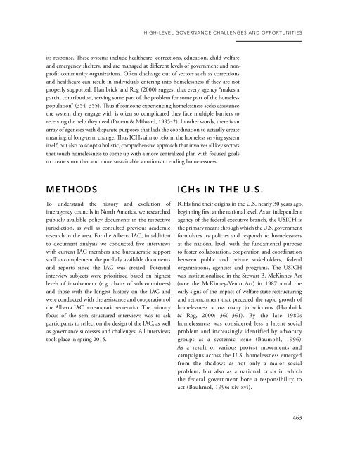 EXPLORING EFFECTIVE SYSTEMS RESPONSES TO HOMELESSNESS