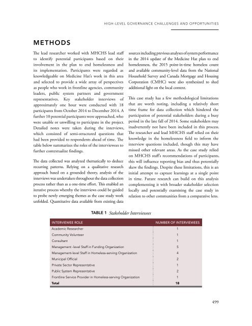 EXPLORING EFFECTIVE SYSTEMS RESPONSES TO HOMELESSNESS