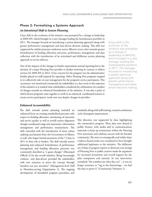 EXPLORING EFFECTIVE SYSTEMS RESPONSES TO HOMELESSNESS