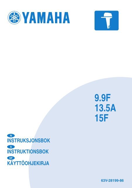 Yamaha 9.9F - 2004 - Manuale d'Istruzioni Suomi