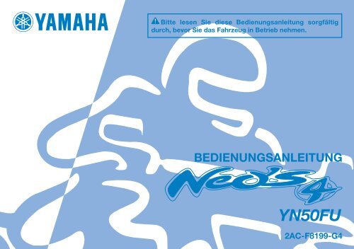 Yamaha NEO'S 50 4-ST - 2014 - Manuale d'Istruzioni Deutsch