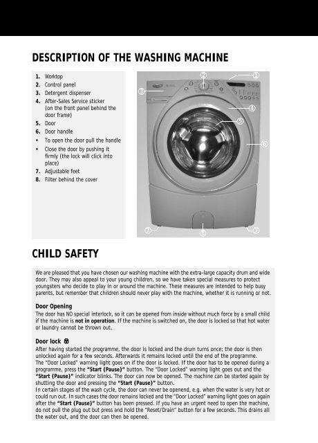 KitchenAid MAXY 13 - Washing machine - MAXY 13 - Washing machine EN (857007686200) Istruzioni per l'Uso