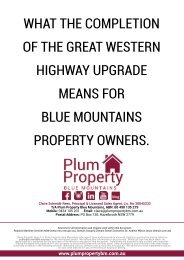 Plum Property Great Western Highway Property Price Report