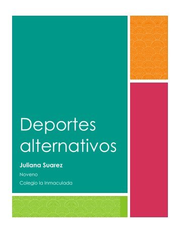 Deportes alternativos - Revista