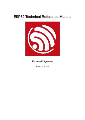 ESP32 Technical Reference Manual