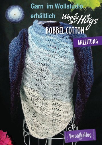 Anleitung BOBBEL Cotton Woolly Hugs Tuch Musterwellen