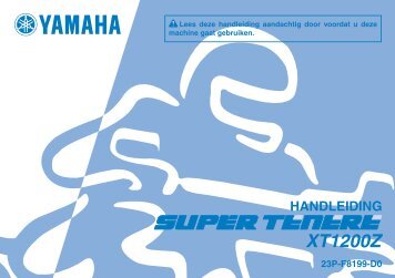 Yamaha XT1200Z - 2010 - Manuale d'Istruzioni Nederlands