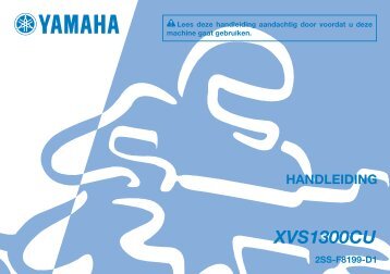 Yamaha XVS1300CU - 2015 - Manuale d'Istruzioni Nederlands