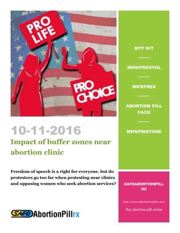 Impact of buffer zones near abortion clinics