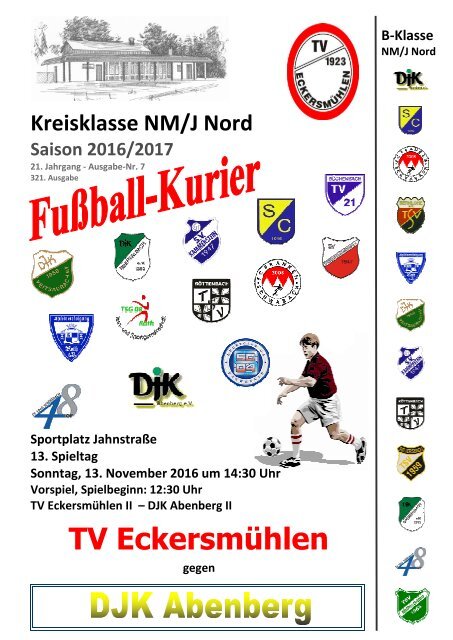 Fußball-Kurier - Ausgabe 07 - 16/17 - DJK Abenberg