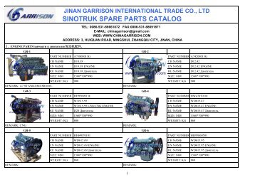 SPARE PARTS CATALOG (Engine Part)