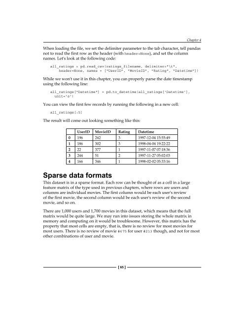 Learning Data Mining with Python