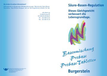Basenmischung Probase Probase-Tabletten - Burgerstein Vitamine