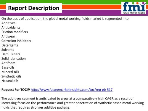 Metal Working Fluids Market Growth, Trends, Absolute Opportunity and Value Chain 2015-2025