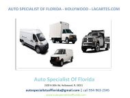 Auto Specialist Of Florida - Hollywood - Lacartes.com