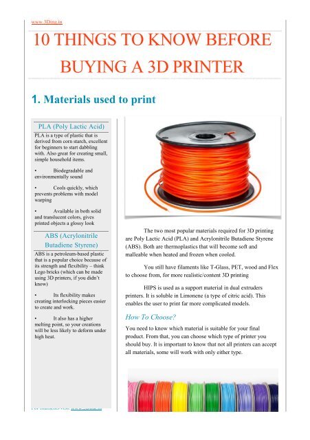 What To Know Before Buying A 3d Printer