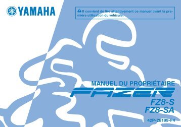 Yamaha FZ6-S - 2015 - Manuale d'Istruzioni FranÃ§ais
