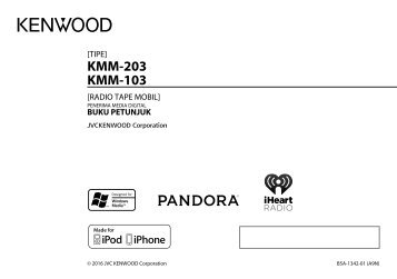 Kenwood KMM-203 - Car Electronics Indonesian (Instruction Manual) Asia (2016)