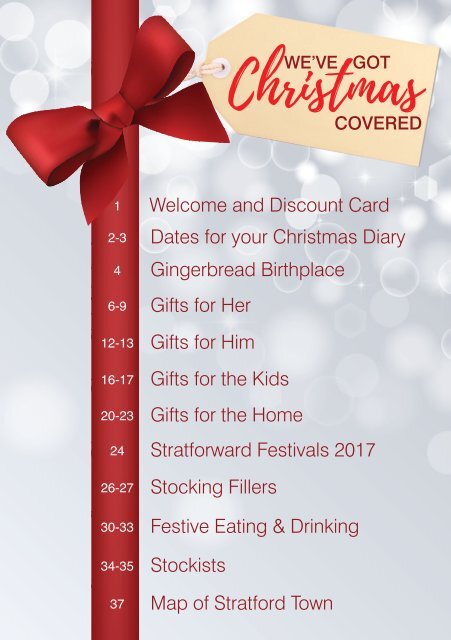 Stratford Christmas Brochure 2016 