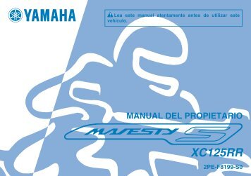 Yamaha Majesty S 125 - 2014 - Manuale d'Istruzioni EspaÃ±ol