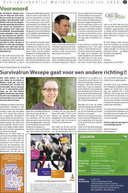 Survival Wesepe krant 2016